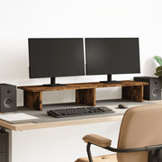 Stalak za monitor boja hrasta 100x27x15 cm konstruirano drvo