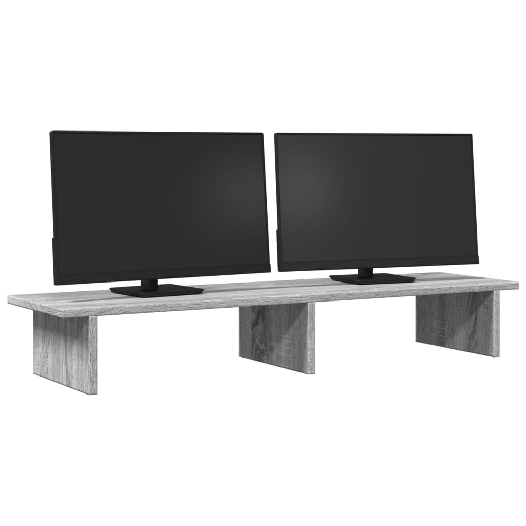Stalak za monitor boja hrasta 100x27x15 cm konstruirano drvo