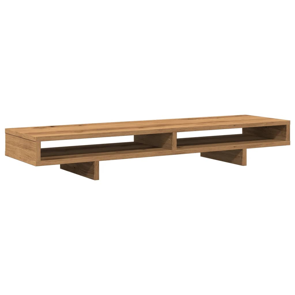 Stalak za monitor boja hrasta 100x27x15 cm konstruirano drvo