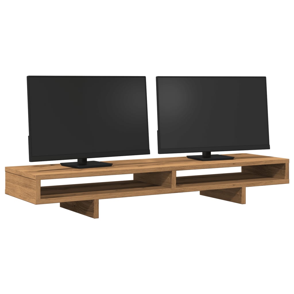 Stalak za monitor boja hrasta 100x27x15 cm konstruirano drvo