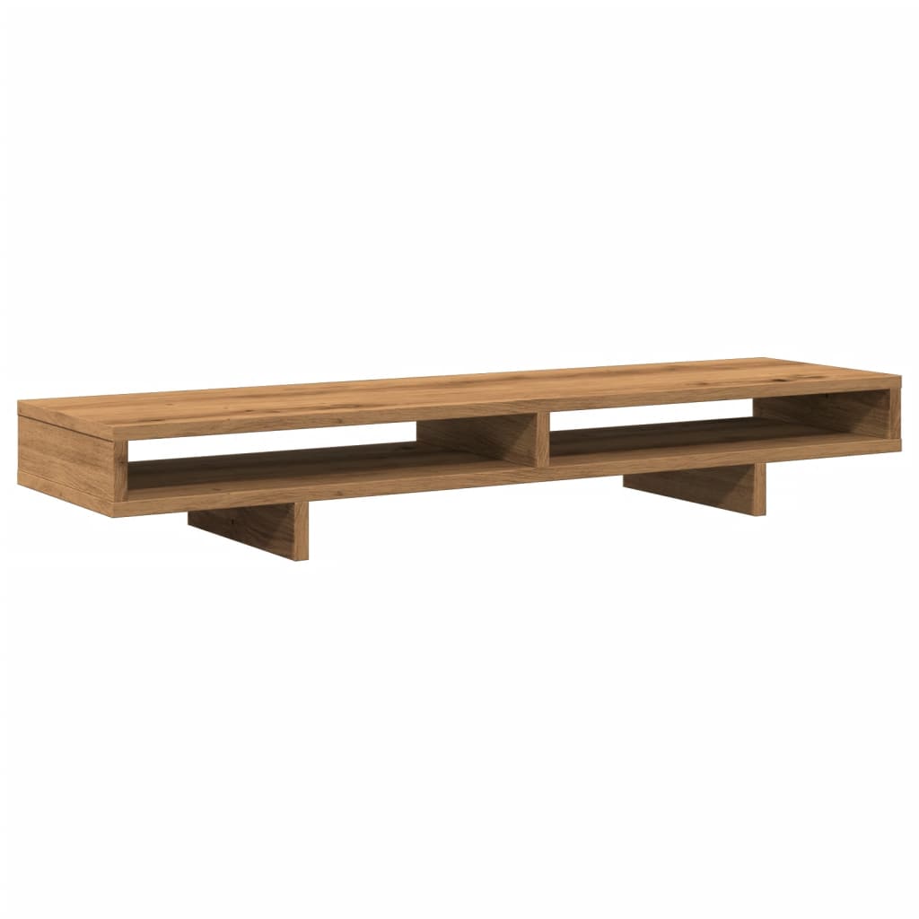 Stalak za monitor boja hrasta 100x27x15 cm konstruirano drvo