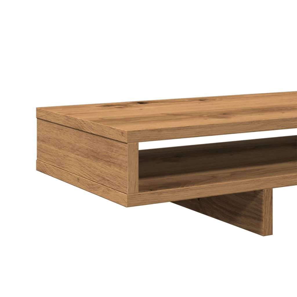 Stalak za monitor boja hrasta 100x27x15 cm konstruirano drvo