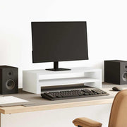Stalak za monitor bijeli 54 x 22 x 15 cm od konstruiranog drva