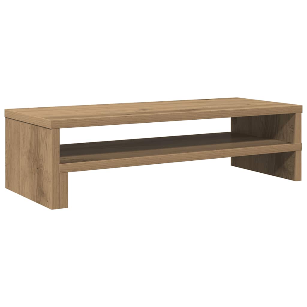 Stalak za monitor boja hrasta 54x22x15 cm konstruirano drvo