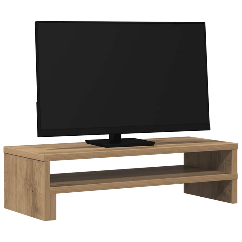 Stalak za monitor boja hrasta 54x22x15 cm konstruirano drvo