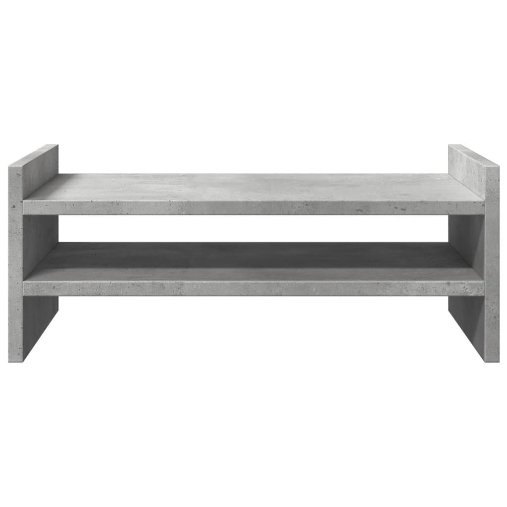 Stalak za monitor siva boja betona 50x27x20cm konstruirano drvo