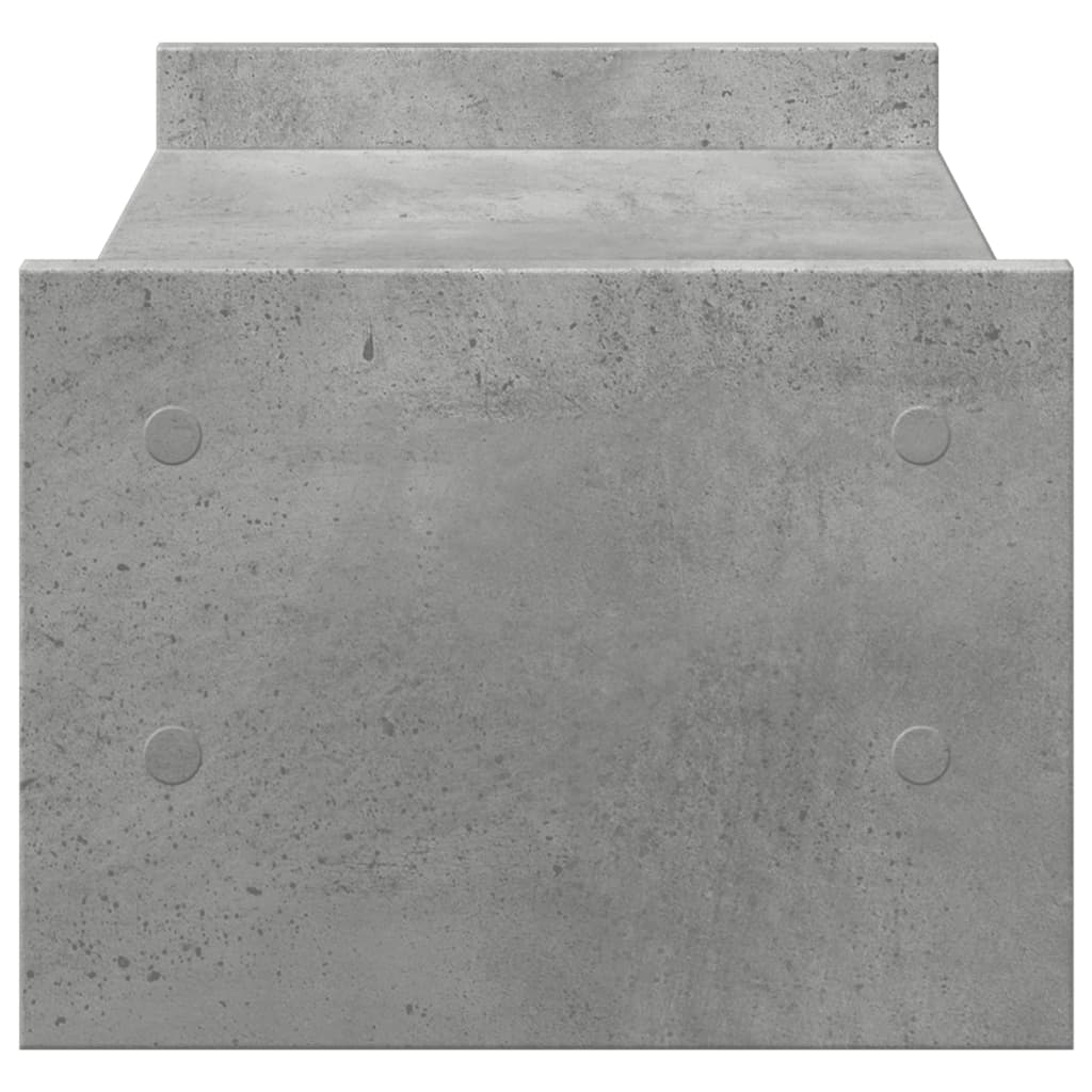 Stalak za monitor siva boja betona 50x27x20cm konstruirano drvo