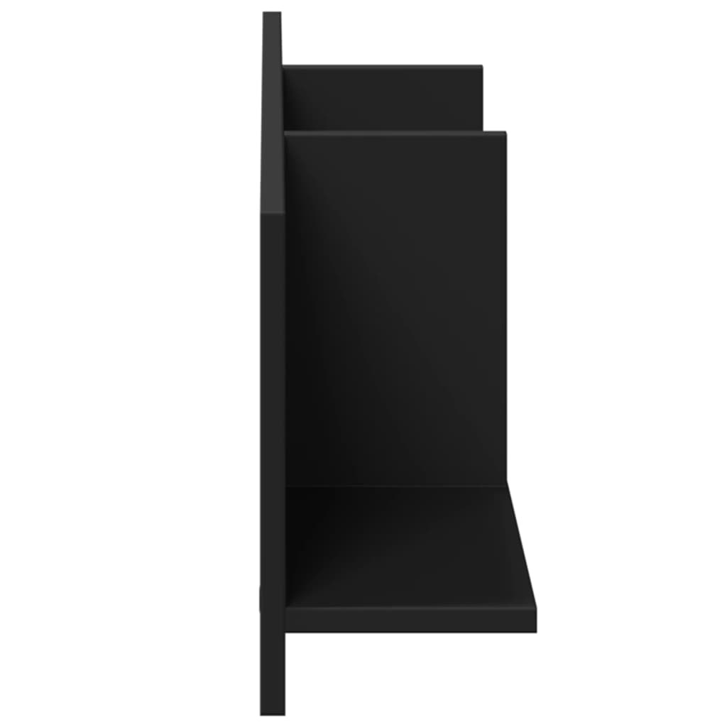 Zidni ormarić crni 100 x 16,5 x 30 cm od konstruiranog drva