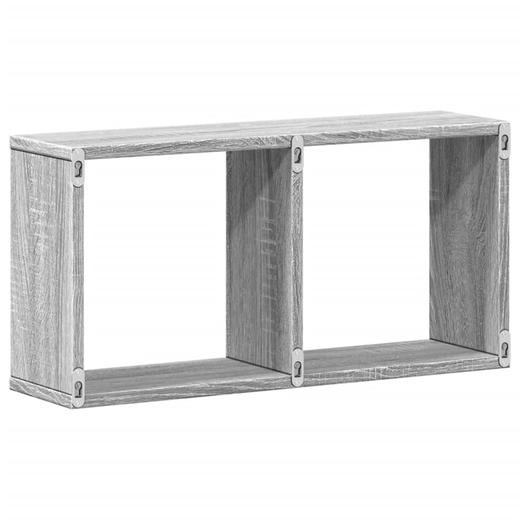 Zidni ormarić 60x16x30 cm siva boja hrasta konstruirano drvo