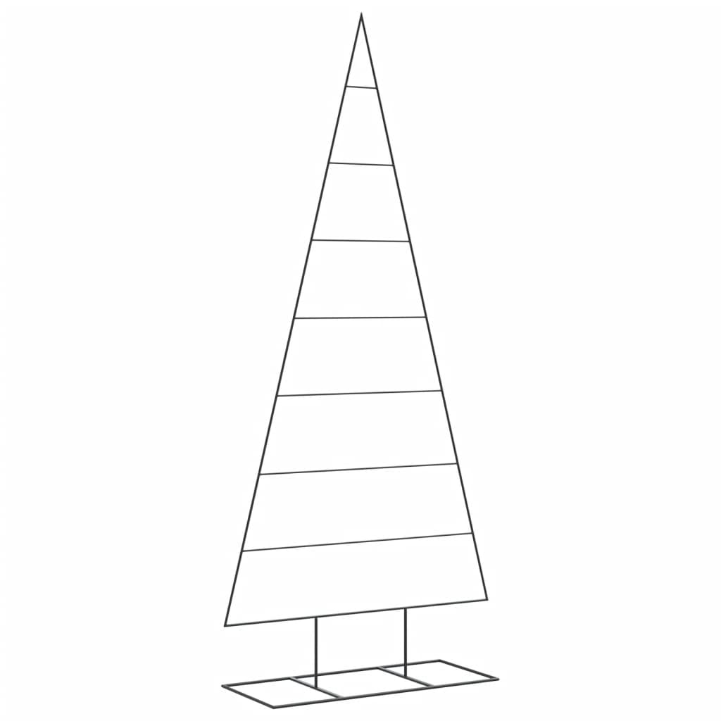Metalno ukrasno božićno drvce crno 210 cm