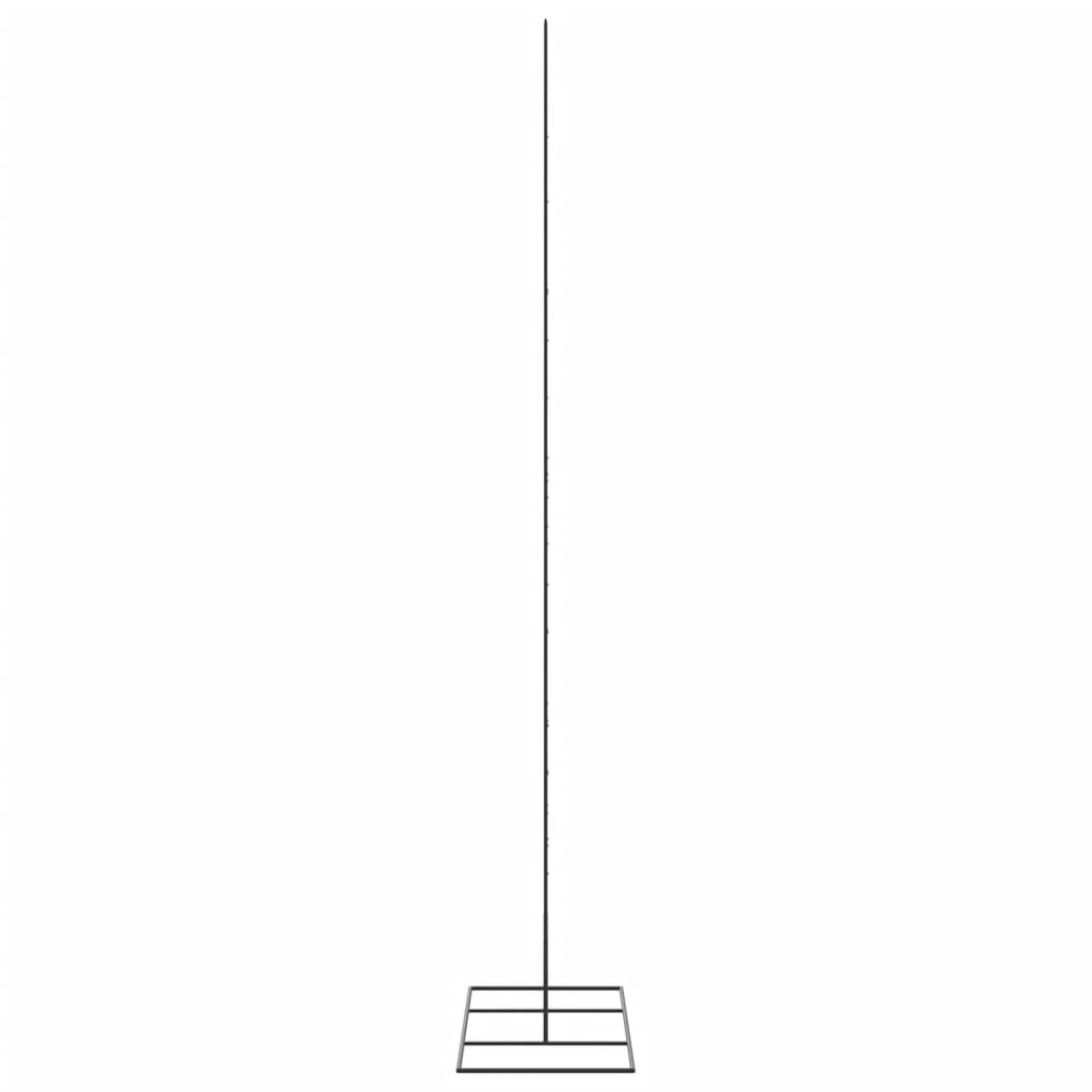 Metalno ukrasno božićno drvce crno 210 cm