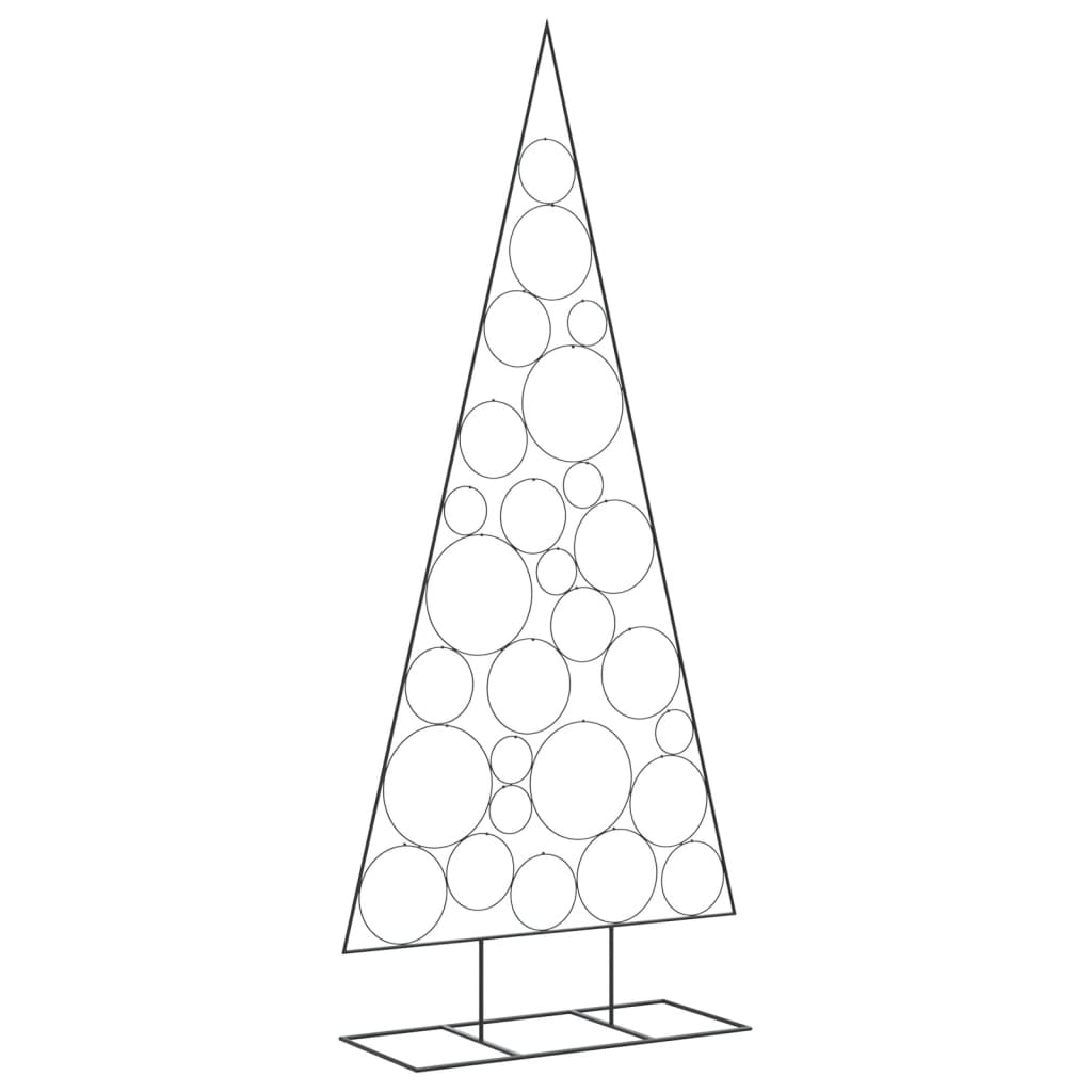 Metalno ukrasno božićno drvce crno 210 cm