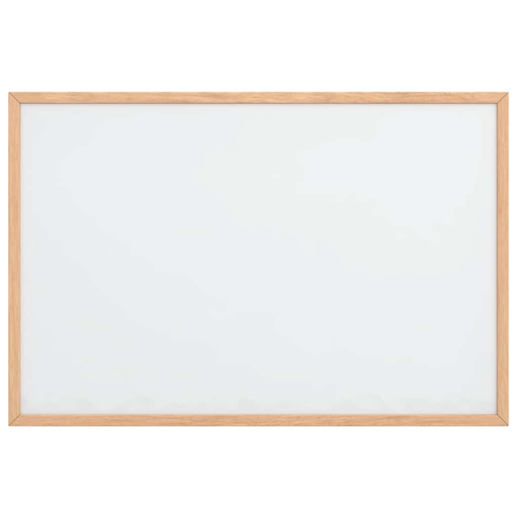 Magnetna bijela ploča s okvirom od masivnog borovog drva 60 x 40 cm