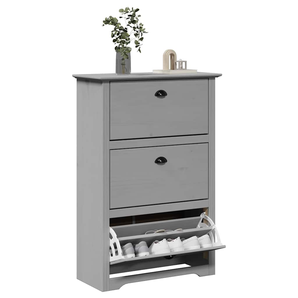 Stalak za cipele "BODO" sivi 80x35x118 cm