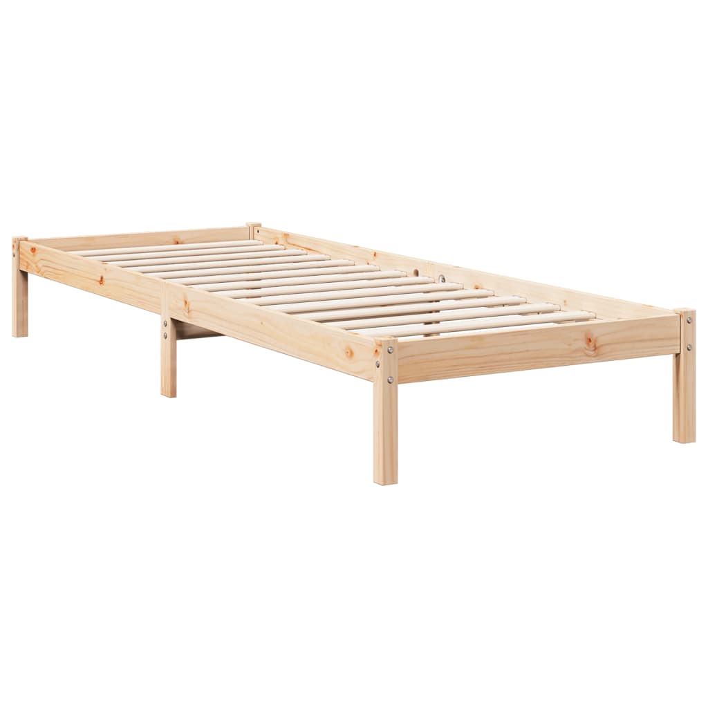 Dugi okvir kreveta bez madraca 80 x 210 cm od borovine