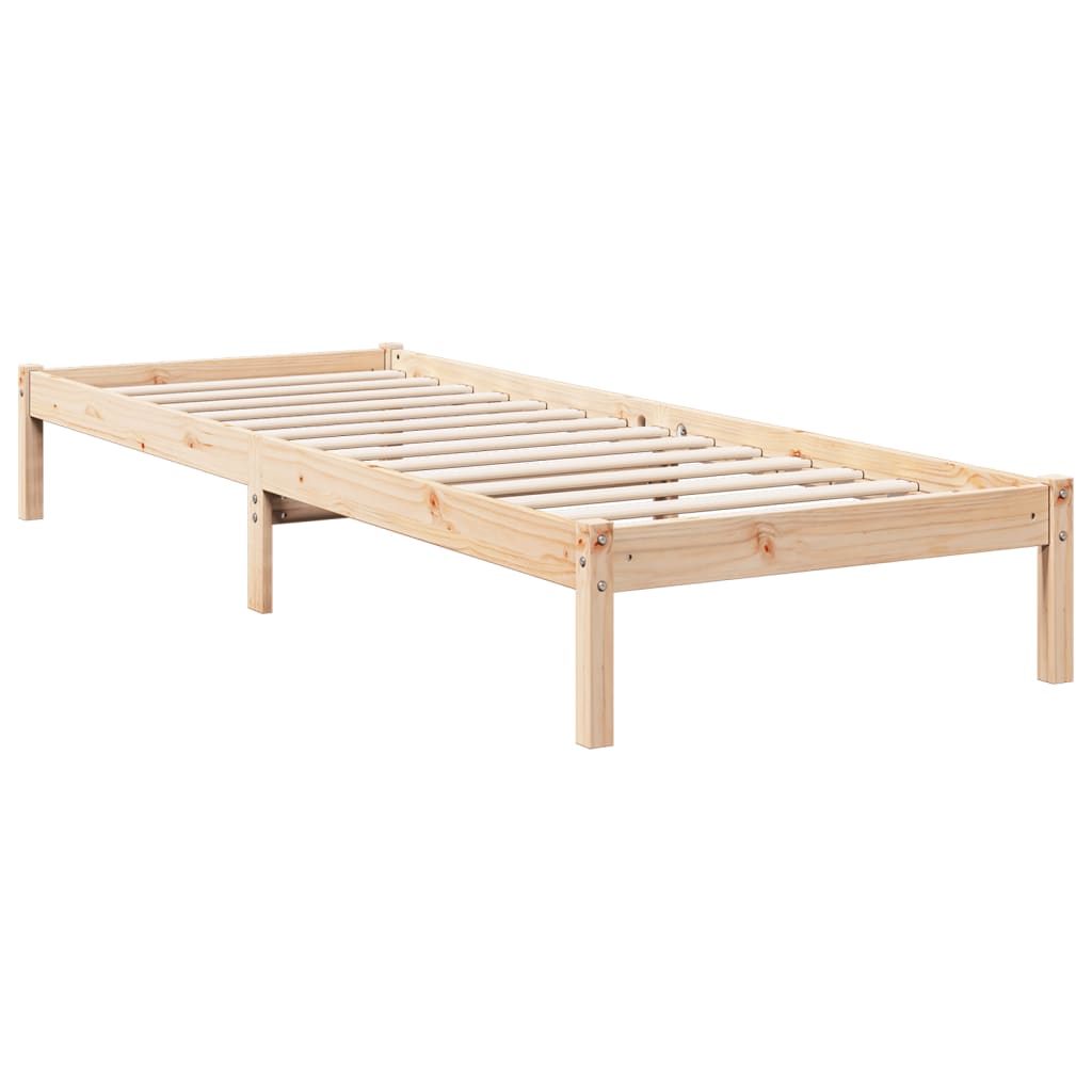 Dugi okvir kreveta bez madraca 80 x 210 cm od borovine