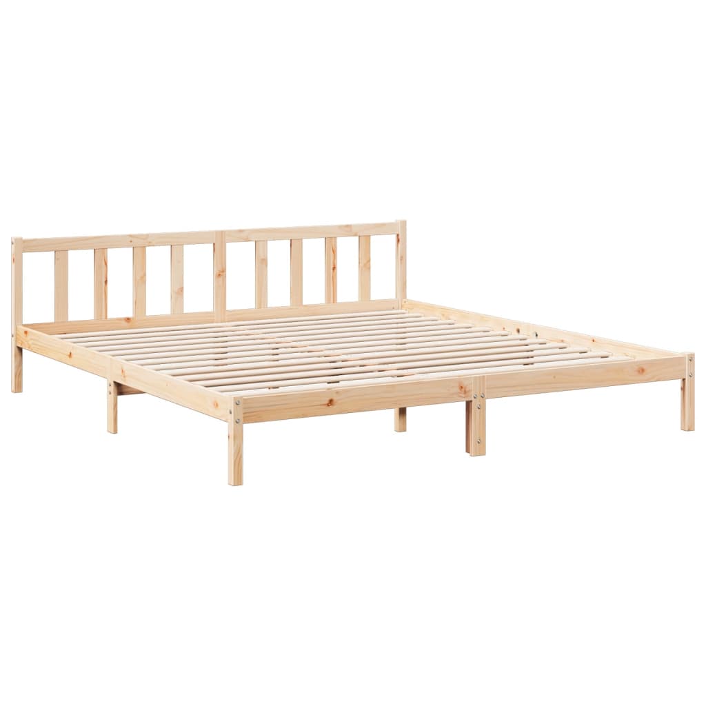 Dugi okvir kreveta bez madraca 180 x 210 cm od borovine