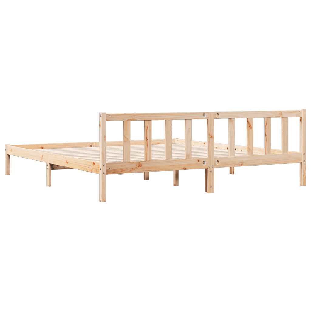 Dugi okvir kreveta bez madraca 180 x 210 cm od borovine