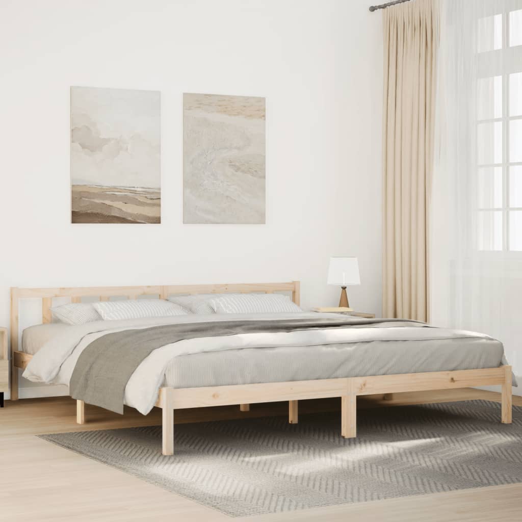 Dugi okvir kreveta bez madraca 180 x 210 cm od borovine