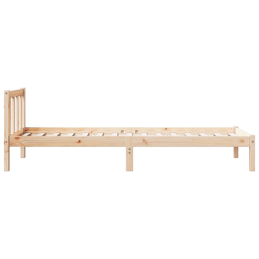 Dugi okvir kreveta bez madraca bijeli 90x220 cm od borovine