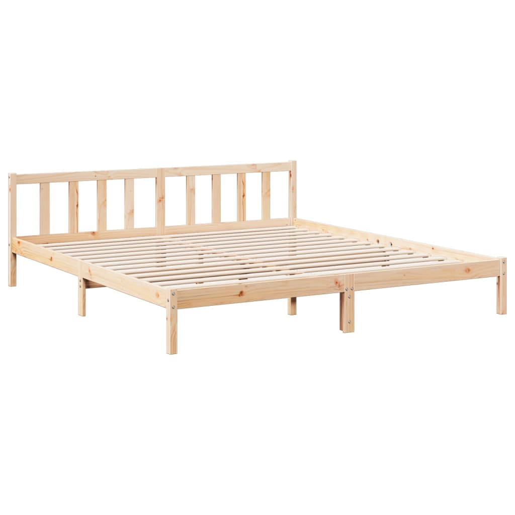 Dugi okvir kreveta bez madraca 180 x 220 cm od borovine