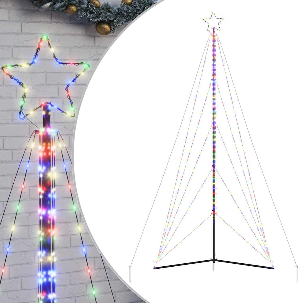 LED božićno drvce 615 LED šarenih 404,5 cm