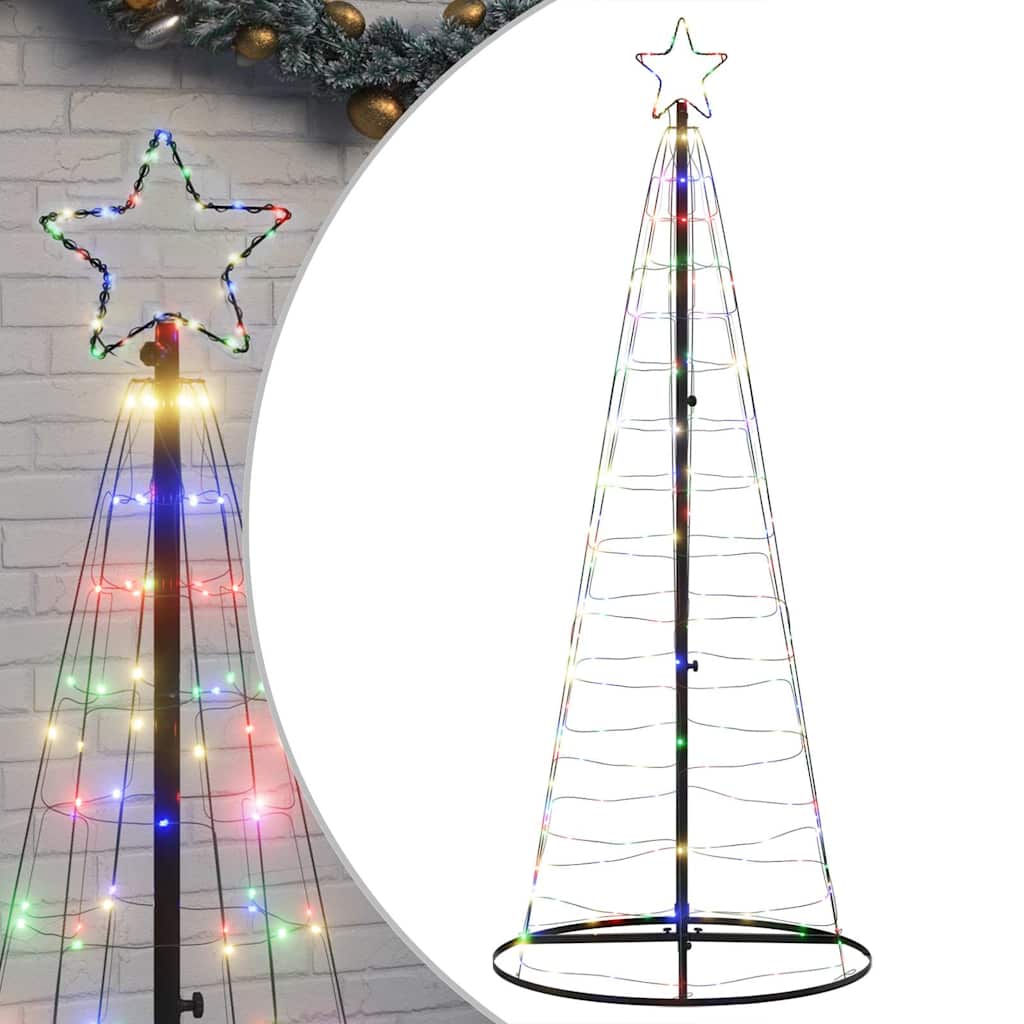 LED božićno drvce 200 LED šarenih 180 cm