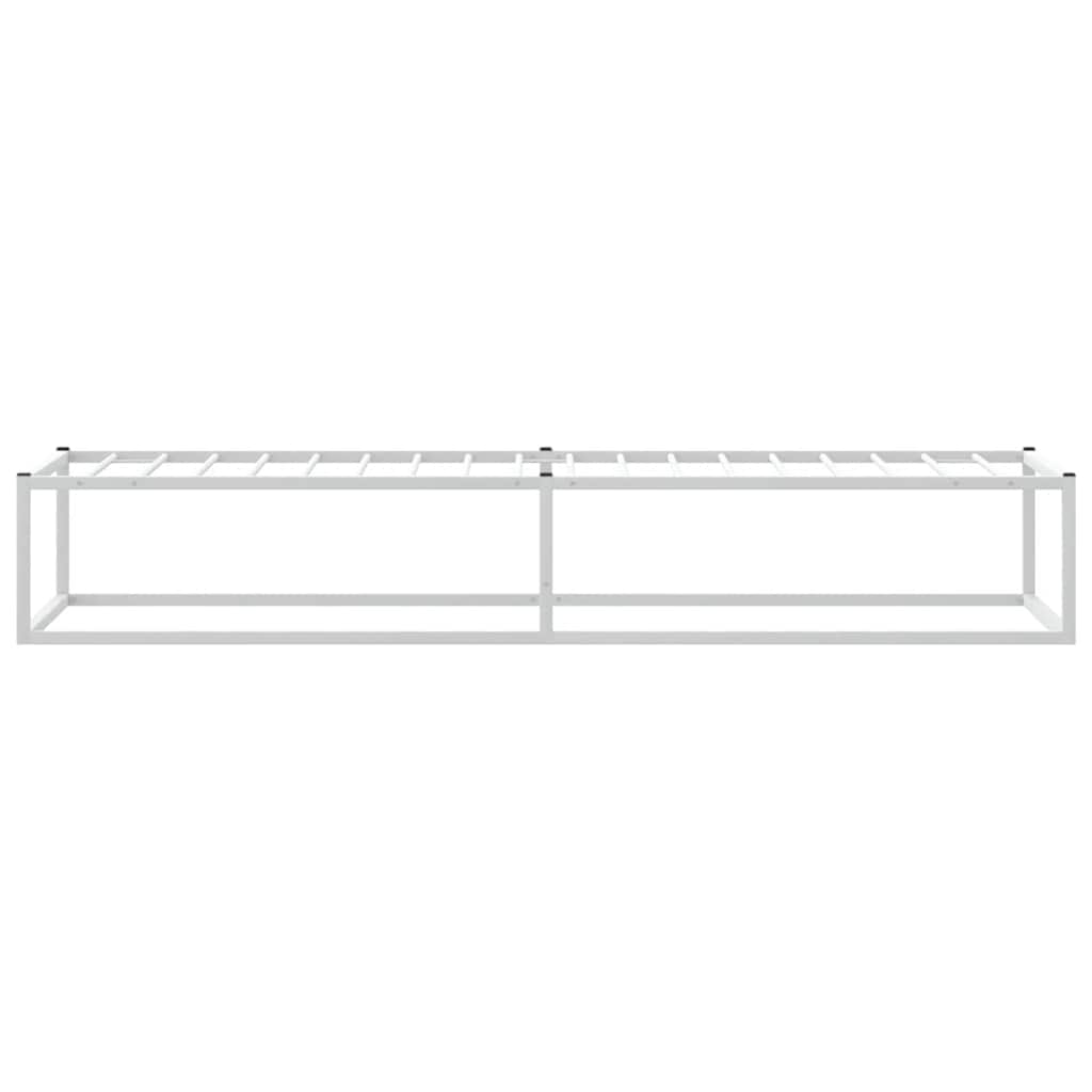 Okvir kreveta bez madraca Bijeli 100x200 cm Metalni