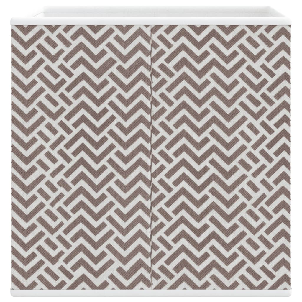 Sklopive kutije za pohranu 4 kom smeđe 32x32x32 cm od tkanine