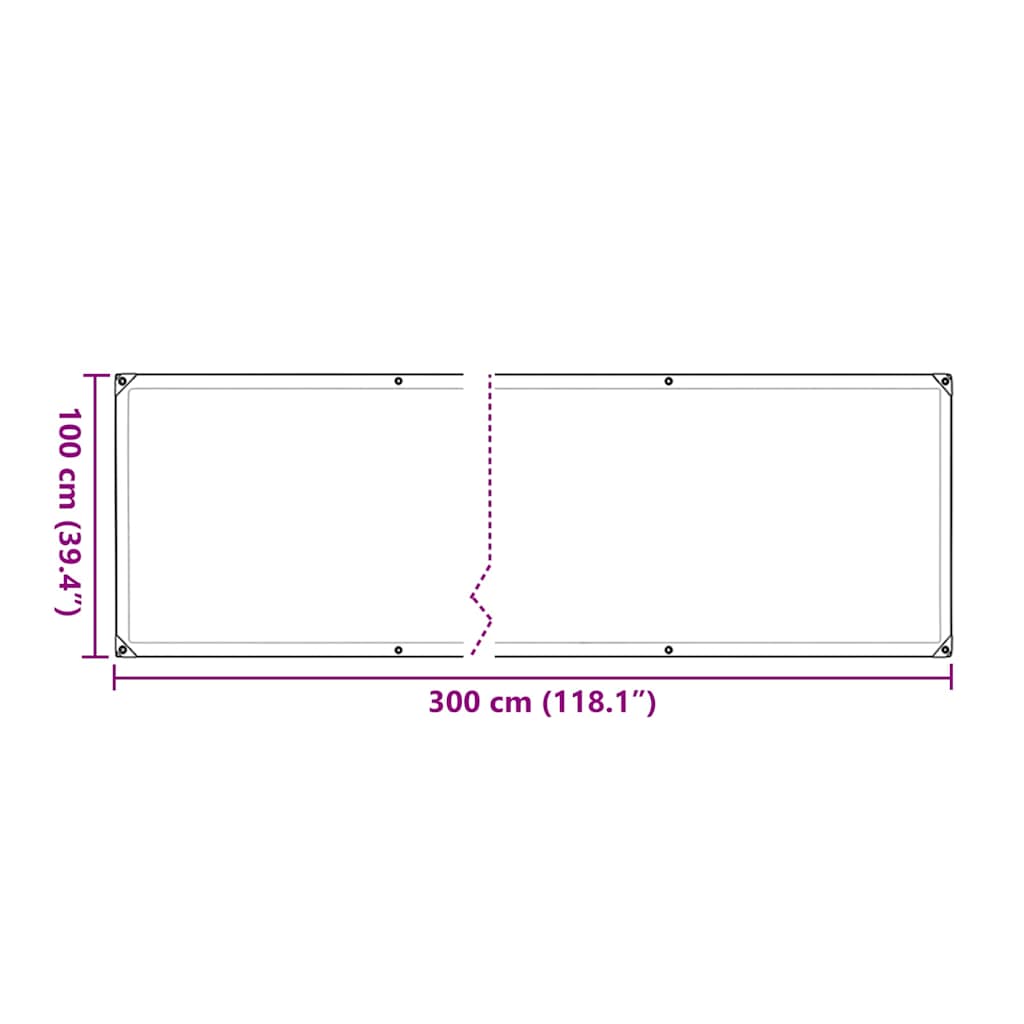 Pokrivač za biljke s rupicama 1x3 m polietilen