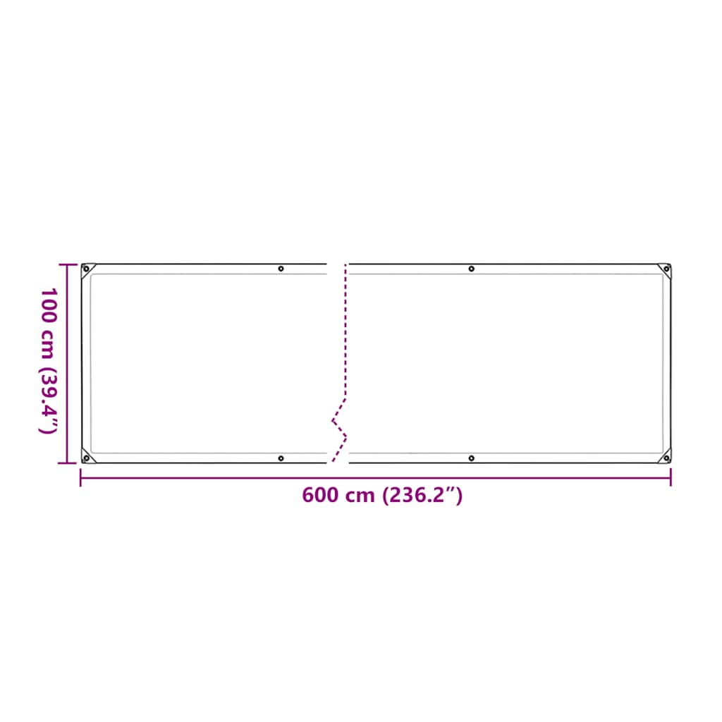 Pokrivač za biljke s rupicama 1x6 m polietilen