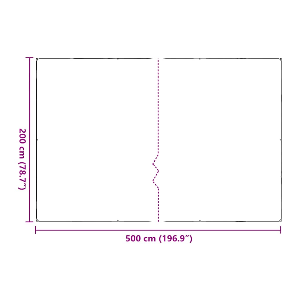 Pokrivač za biljke s ušicama 2x5 m polietilen