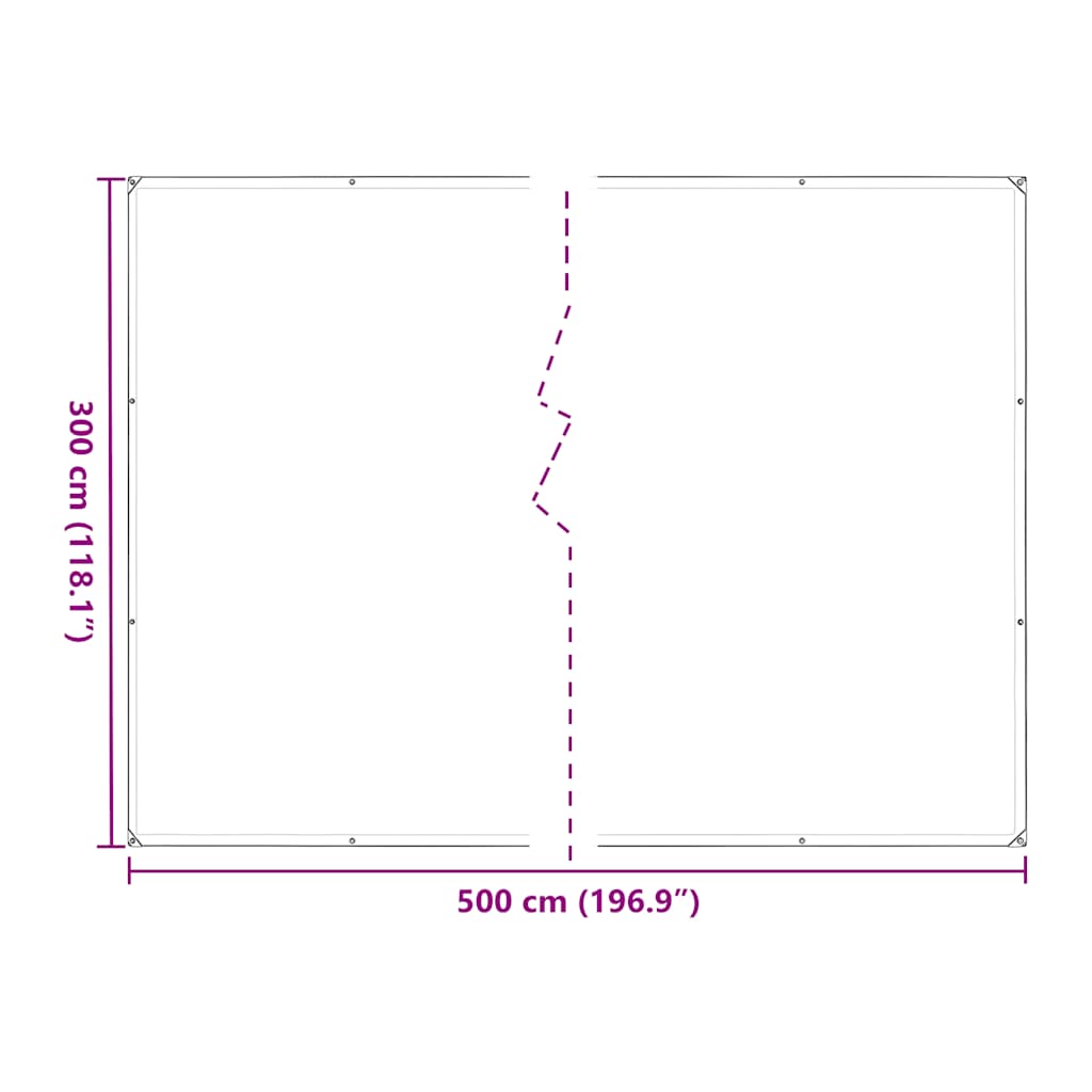 Pokrivač za biljke s ušicama 3x5 m polietilen