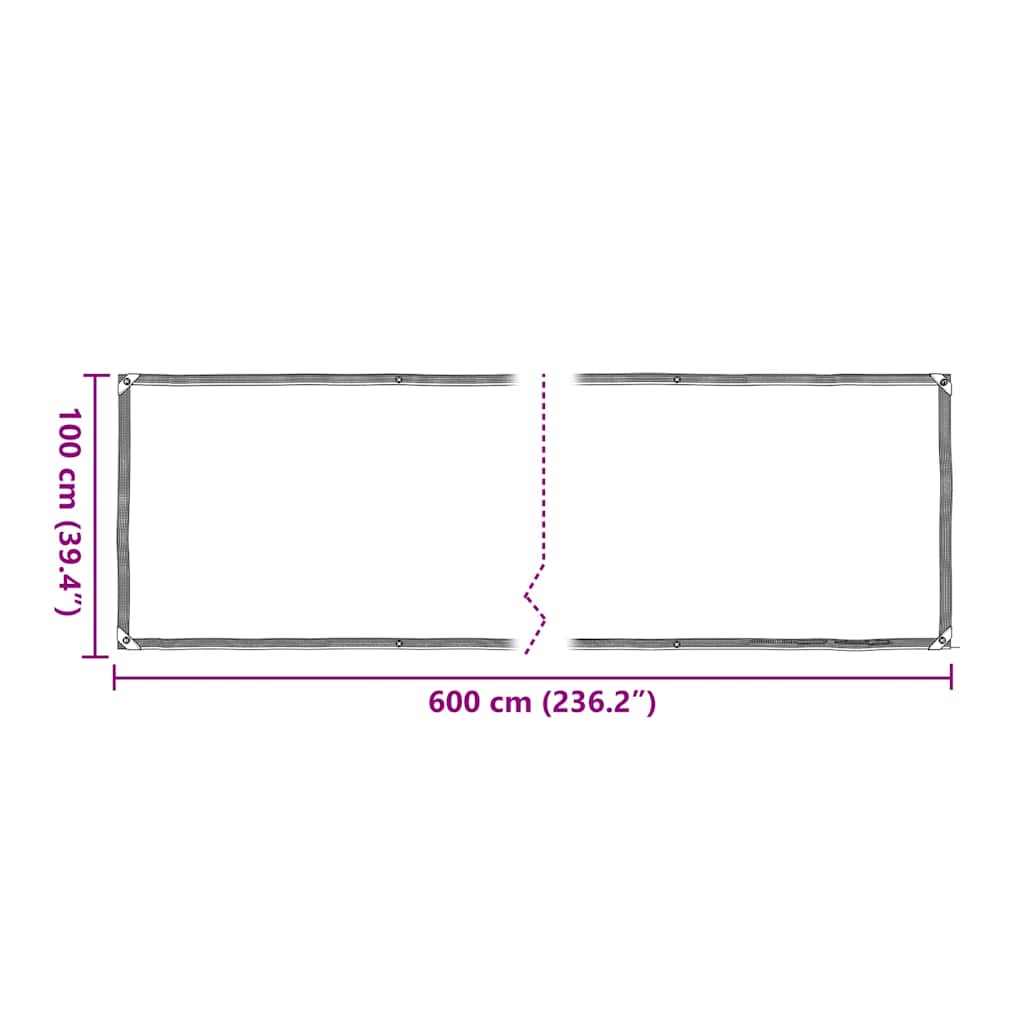Pokrivač za biljke s rupicama 1x6 m polietilen