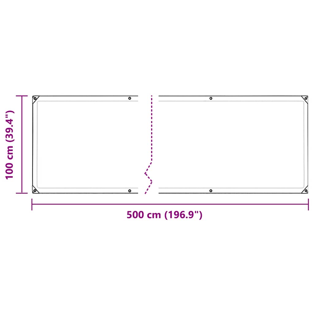 Pokrivač za biljke s ušicama 1x5 m PVC