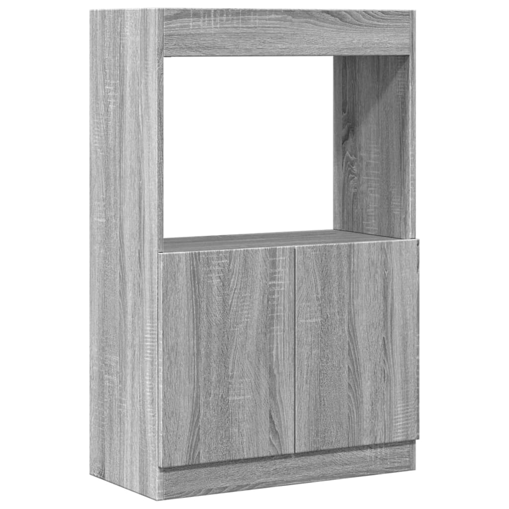 Visoka komoda boja hrasta 63x33x100 cm od konstruiranog drva