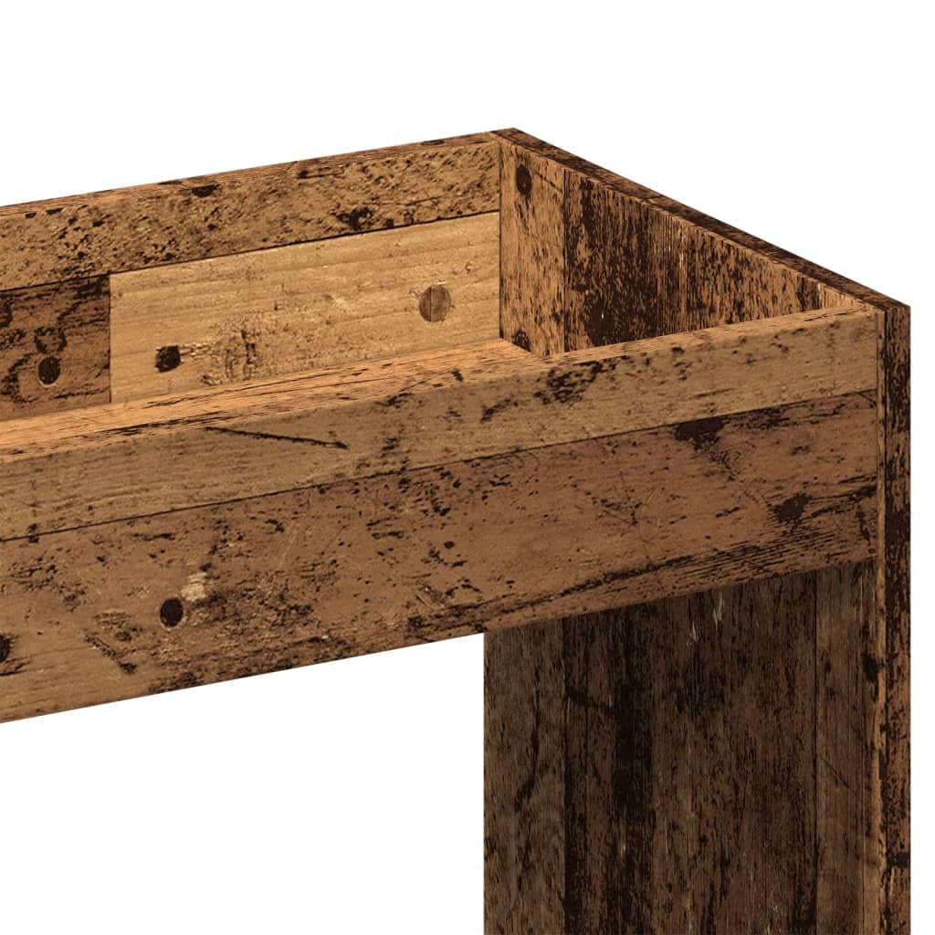 Visoka komoda boja staro drvo 63x33x100 cm konstruirano drvo