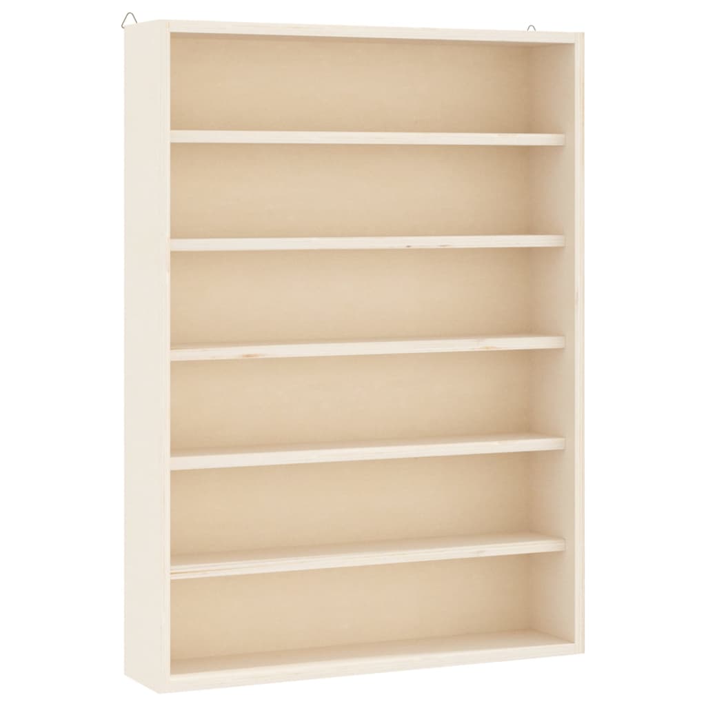 Drvena kolekcionarska vitrina sa 6 polica 40x8,5x55 cm