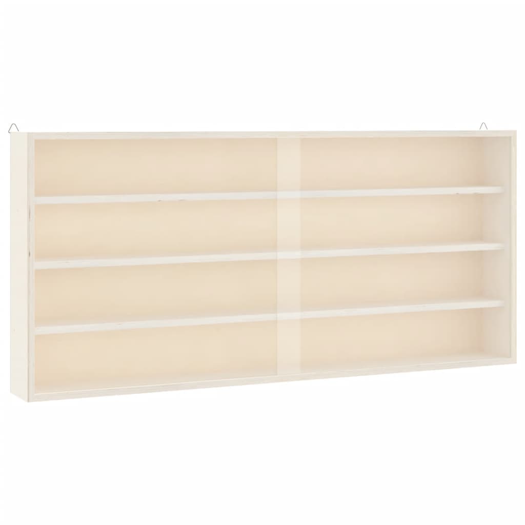 Drvena kolekcionarska vitrina s vratima 80x8,5x37 cm