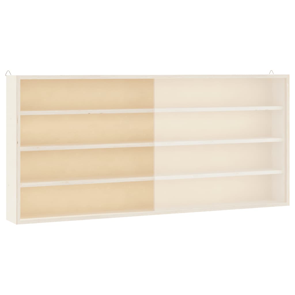 Drvena kolekcionarska vitrina s vratima 80x8,5x37 cm
