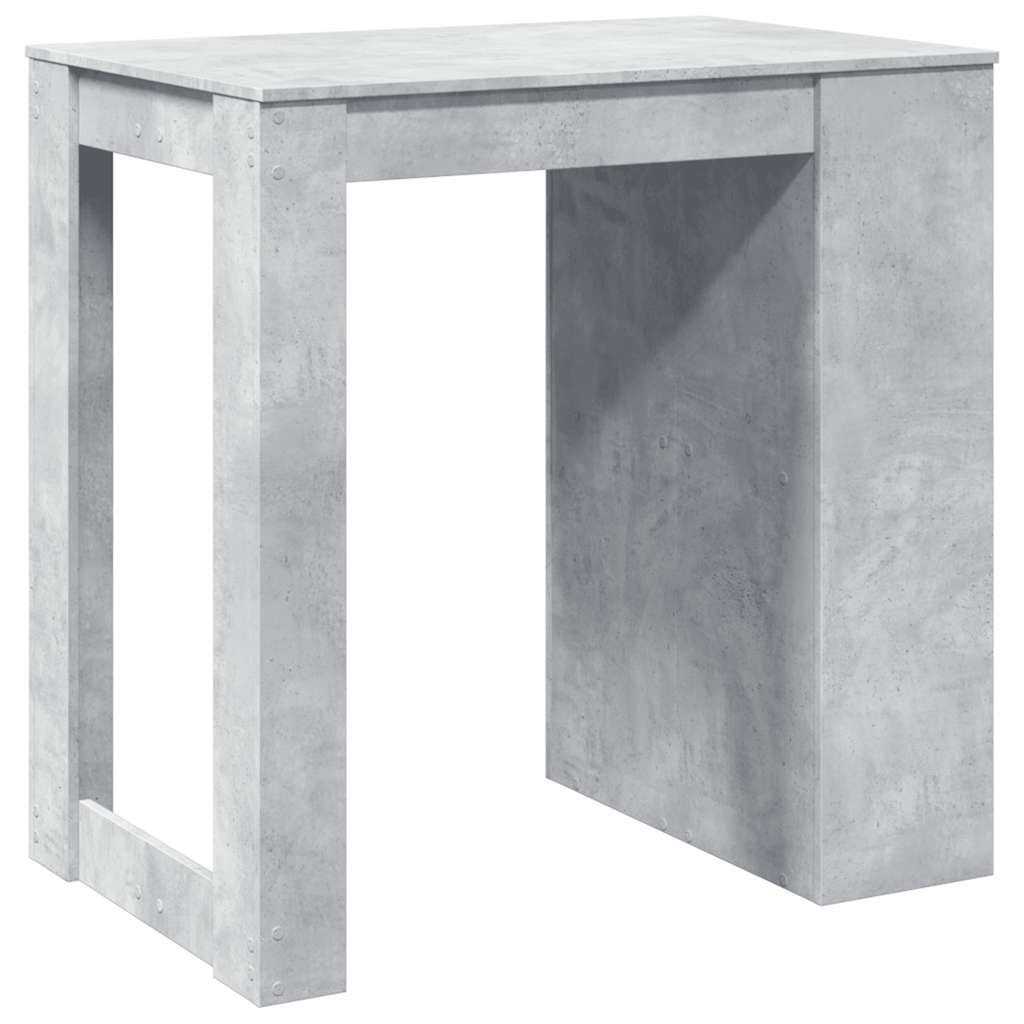 Barski stol boja betona 102x70x103,5 cm konstruirano drvo