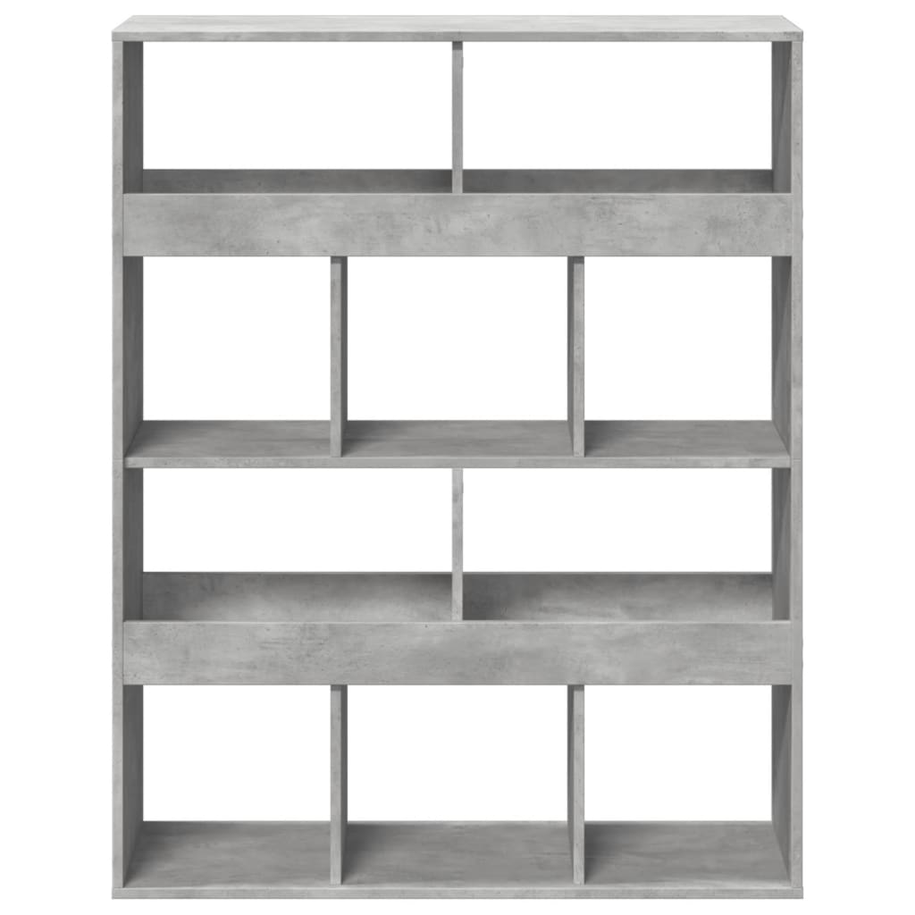 Regal za knjige boja betona 100x33x125,5 cm konstruirano drvo