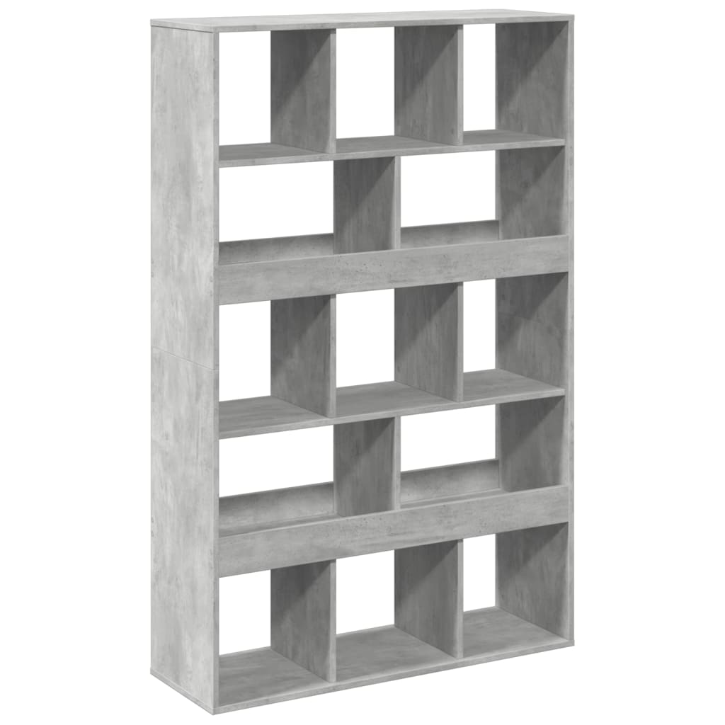 Regal za knjige boja betona 100x33x156,5 cm konstruirano drvo