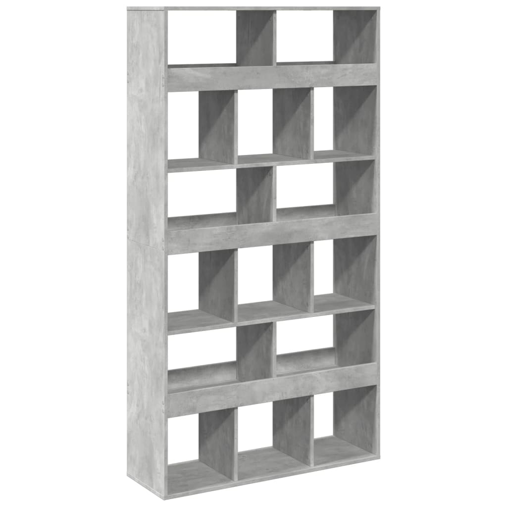 Regal za knjige boja betona 100x33x187,5 cm konstruirano drvo