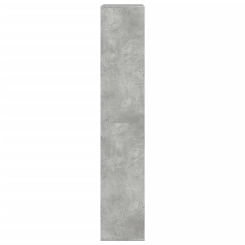 Regal za knjige boja betona 100x33x175 cm konstruirano drvo