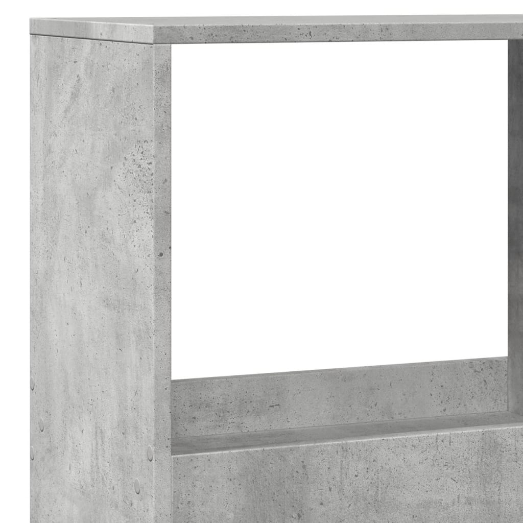 Regal za knjige boja betona 100x33x175 cm konstruirano drvo