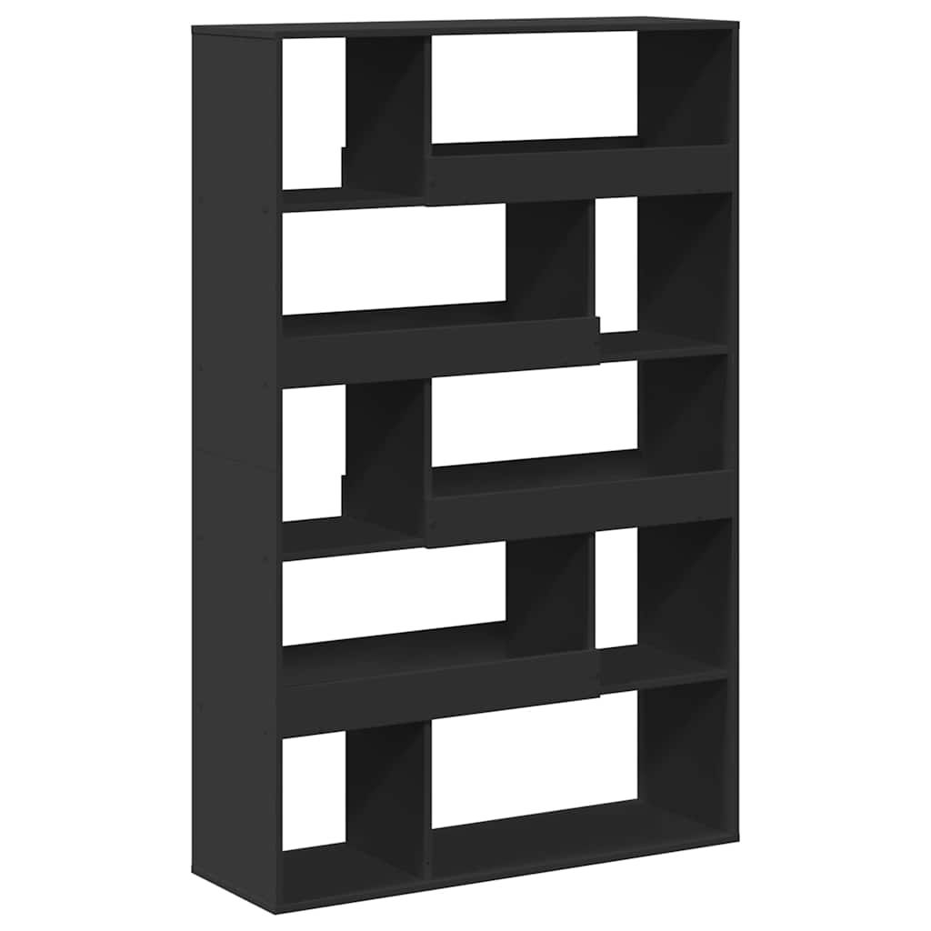 Sobna pregrada crna 100x33x156,5 cm konstruirano drvo