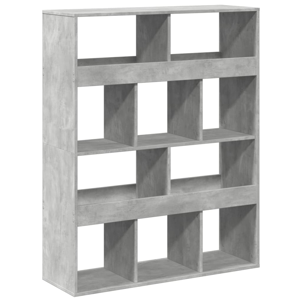 Sobna pregrada boja betona 100x33x125,5 cm konstruirano drvo