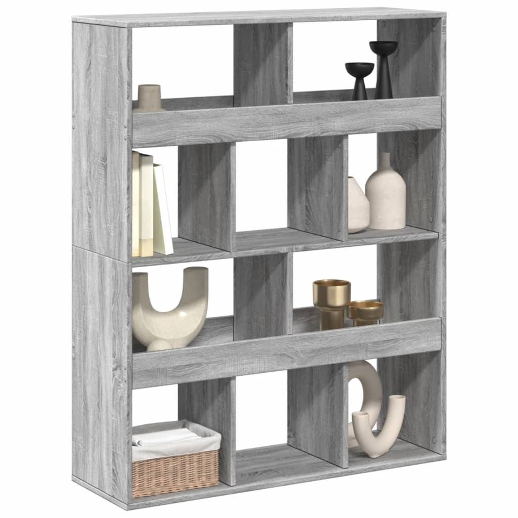 Sobna pregrada boja hrasta 100x33x125,5 cm konstruirano drvo