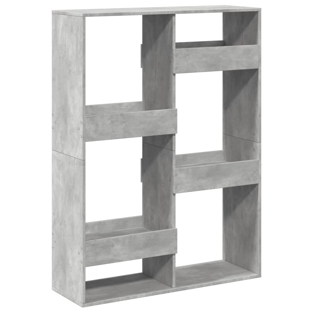 Sobna pregrada boja betona 100x33x135 cm konstruirano drvo